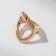 Ring Metal "Trend" oval, color gold, size 18