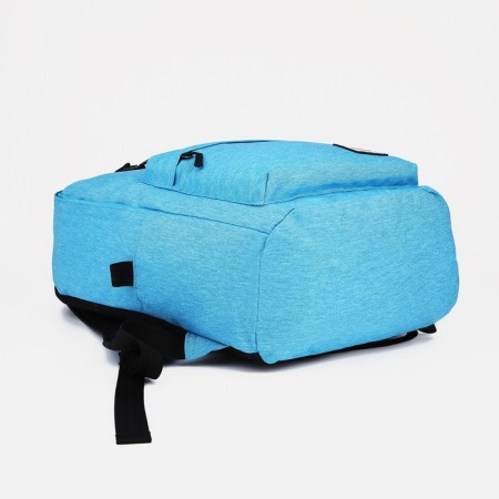 School backpack from lightning textiles, Fulldorn, 3 pockets, blue color-4