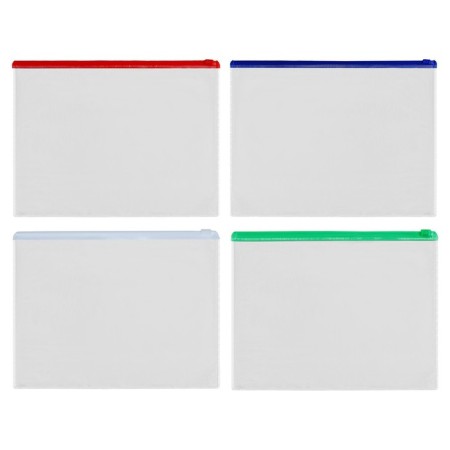 Set folder-convert on zipper 20 pieces, A5 120 mkr format is transparent, lightning 24 x 17cm-4