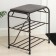 Shoe stand, 3 shelves, 45 cm, with a seat, a copper antique color