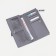 Women's wallet on the button, gray color