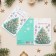 Postcard-Europe "Happy New Year!" Congrev, embossing, Christmas tree, 11 x 21.5 cm