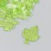Decor for creativity plastic "Maple leaves" transparent green set 20 grams 0.4x5.6x5 cm