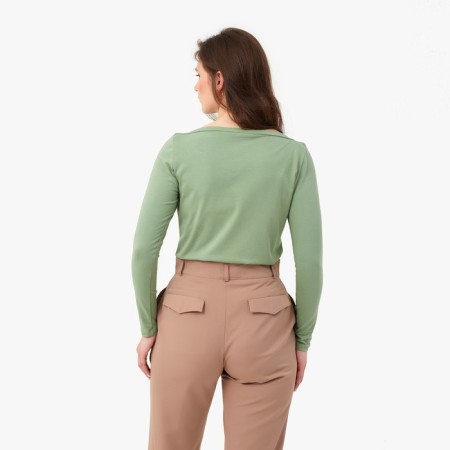 Longsliv Women's Minaku: Basic Line Olive Color, Rr. 48-3