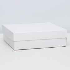 The box is folding, cover is, white, 20 x 20 x 6 cm