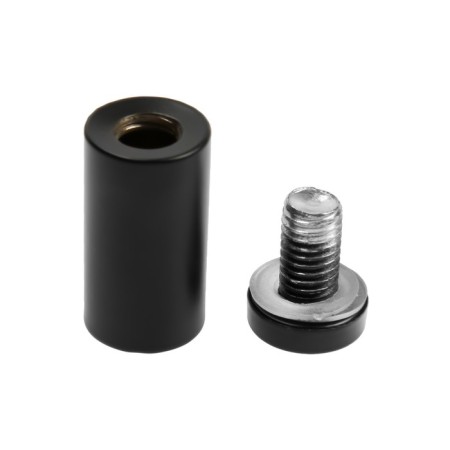 Remote holder for signs, 19x40 mm, black color, set 6 pcs.-1