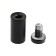 Remote holder for signs, 19x40 mm, black color, set 6 pcs.