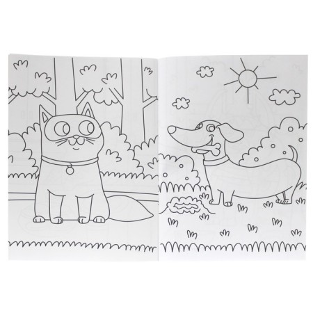 Coloring "kittens and puppies", a5-1