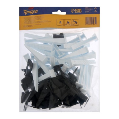 The set “Gate” clip + wedge “Gate” for aligning tundra tiles, 1.4 mm, 40/40 pcs.-2
