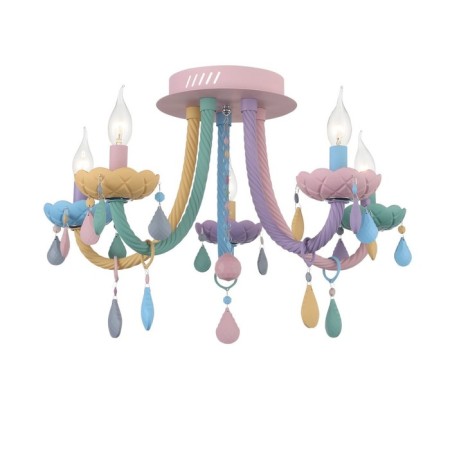 Ceiling Ceiling ST LUCE. SL1700.782.05. Fiata. 5x40 watts, E14, 58x58x45 cm, colorful color