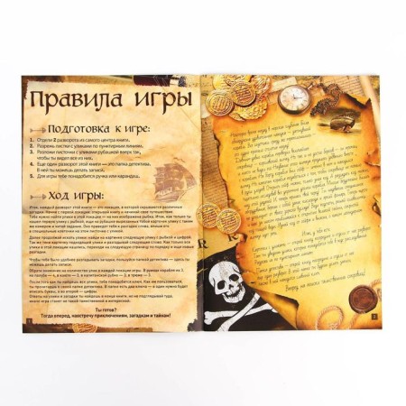 Book-quest "Riddle of a sunken ship" version 2, 8+-2