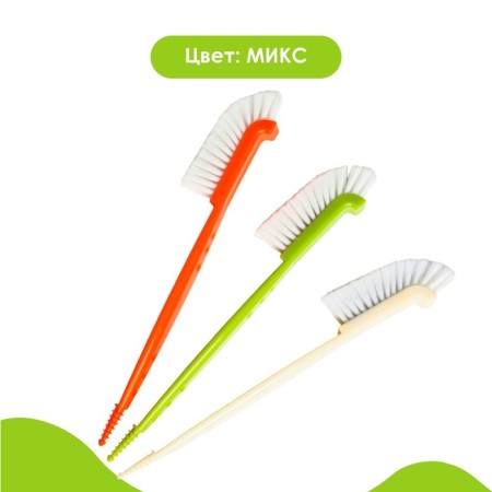 Brush for washing bottles and nipples, color mix-2