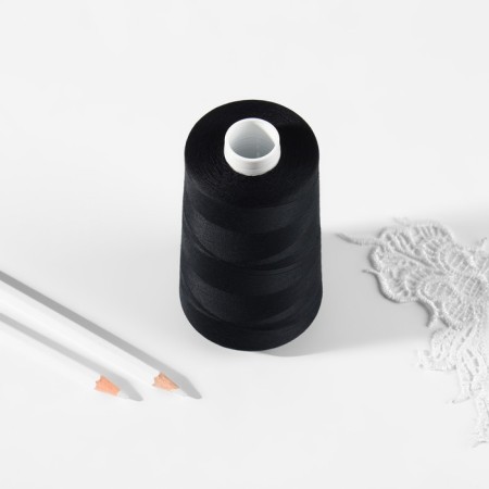 Threads 120, "Nevka", 5000 m, black color No. 115-2
