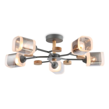 Suspended Ambrella Light, Modern, TR3033233, 5HE27, Gray color, wood
