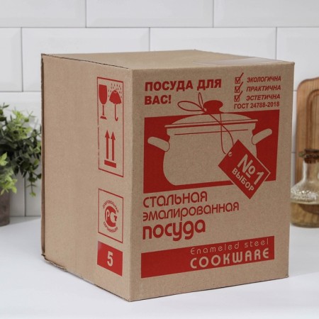 Набор кастрюль «Техас-1-Экстра», 3 предмета: 1,5 л, 2 л, 3 л, крышки, индукция-4