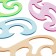 Set of patterns 4 pcs. Calligrata, transparent, color
