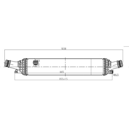 ONV (intercooler radiator) Audi A4/A6/Q3/Q5 8K0.145.805 P, Luzar Lric 18180-2