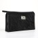 Cosmetic bag with lightning, black color