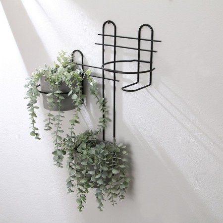 Suspension for Kashpo wall-mounted "Direct-3", d = 16 cm, black-2