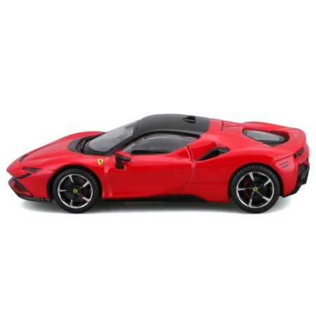 Racing machine Bburago Ferrari SF90 Stradale, Die-Cast, 1:43, Red color-5