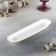Porcelain dish, 28 × 7.5 cm, white color