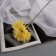 Artificial flowers "chrysanthemum lux" d-11 cm, 40 cm, yellow