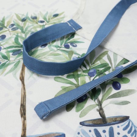 Apron "Ethel" Olives 60x70cm, 100% HL, reps 220 g/m2-7