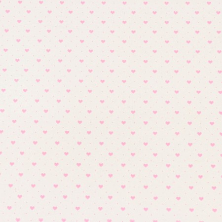 Flower film "Little Hearts", Pink, 0.7 x 7.6 m, 40 μm, 200 g-1