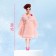 Model-model "Inna" in a fur coat, pink color