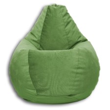 The pear-pear chair is positive Lovely, size XL, diameter 95 cm, height 125 cm, velor, light green color