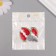 Decor for creativity metal, enamel "watermelon heart" set 2 pcs 3x2.8 cm