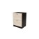 Table worker with 2 boxes, 60x45x82 cm, wenge, quado oak sonom