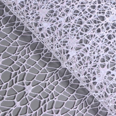 Flower packaging "Pautinka with glitter" white 48 cm x 4.5 m-2