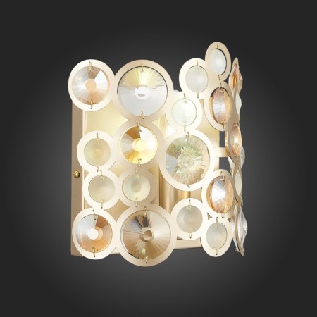 Sconces st. SL1172.201.01. Namio. 1x60 W, E14, 19x20 cm, golden color-7