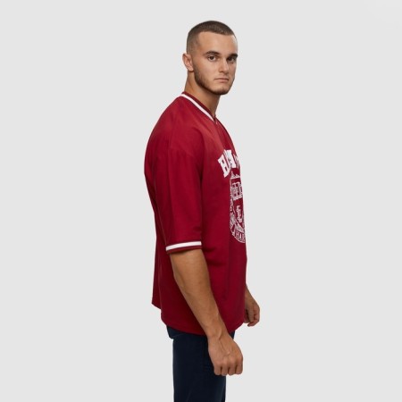 Male Harvard T -shirt, Bordeaux Color, One Size size-2
