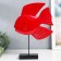 Souvenir Polystone "Fish on the stand" Red 6.8x29x38.5 cm