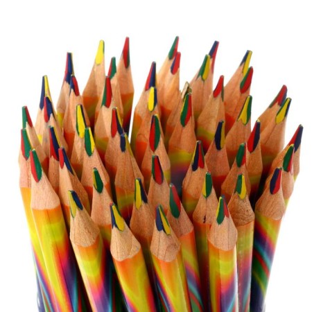 Pencil multicolored, sharpened-1
