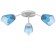 Six 3x15W E27 White-blue 50x15x15cm Bayerlux