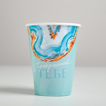 A glass for flowers "fluid", blue, 350 ml-2
