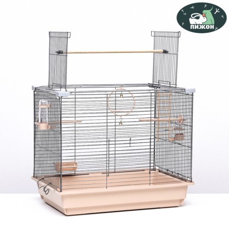 Birds Cell "Piggers" No. 104, collapsible, 1 section, 58 x 40 x 48 cm, beige