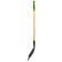 Shovel of soviet, rectangular, l = 115 cm, wooden lacquered stalk, luxe