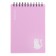 Notepad for spirals A6 80 sheets, cage, Erichkrause "Brave Cats" Plastic Cover Silkography, Bloc Offset 100%, purple