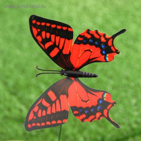 Sadter Garden "Butterfly" 10x8cm, 30cm, mix / packing 25pcs, price per pcs-17