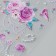 Plot sticker "Rose and beads" mix 26.4x10.4 cm