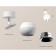 A set of rotary lamps with additional backlight Ambrella Light, Techno, XM1101002, Gu5.3, Color White Sand