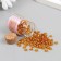 6/0 round beads in the bottle "Bronze-brown" transparent-color 20 g