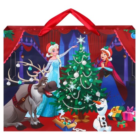New Year. Gift package, 40x31x11.5 cm, packaging, cold heart mix-8