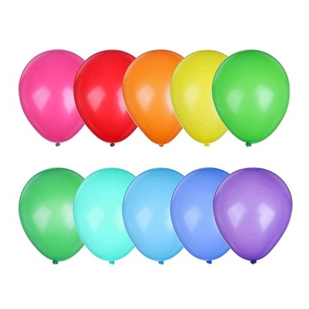 Latex balls 9 ", assorted, pastel, set of 10 pcs.