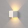 Facade lamp "Cube", FSD-063, 6 W, 3000K, Regulation. Ray, IP65, 220 V, plastic, white 1008423