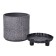 Round pot for flowers, 2l light gray 15.5x14x14cm